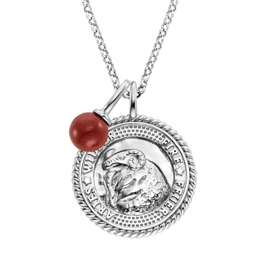 Engelsrufer Stříbrný náhrdelník Beran ERN-ARIES-RJZI (řetízek, 2x přívěsek) - Náhrdelníky