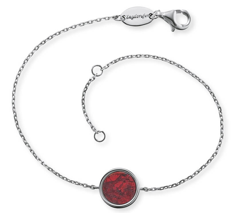 Engelsrufer Stříbrný náramek s červeným jaspisem ERB-LILGEM-RJ - Náramky Řetízkové náramky