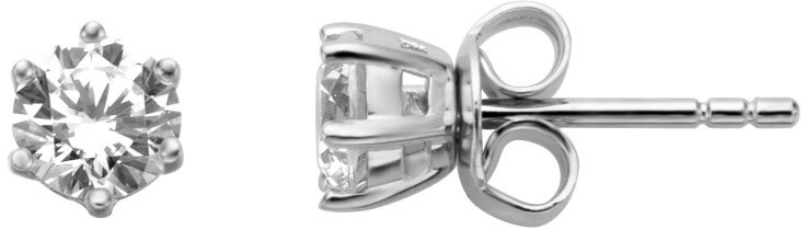 Esprit Něžné stříbrné náušnice pecky se zirkony ESER01311100 - Náušnice Pecky