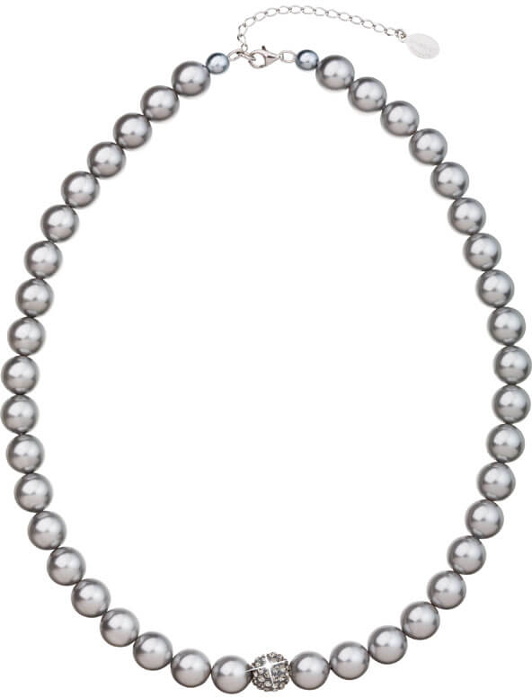 Evolution Group Perlový náhrdelník 32011.3 light grey - Náhrdelníky