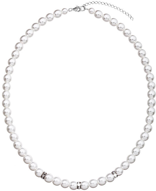 Evolution Group Perlový náhrdelník 32012.1 bílá - Náhrdelníky