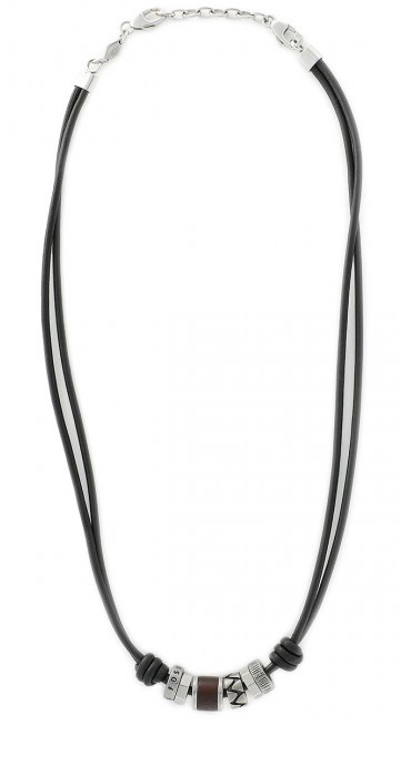 Fossil Kožený náhrdelník pro muže JF84068040 - Náhrdelníky