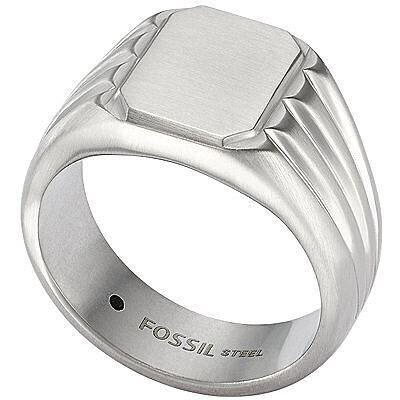 Fossil Masivní pánský ocelový prsten JF04467040 65 mm - Prsteny Prsteny bez kamínku
