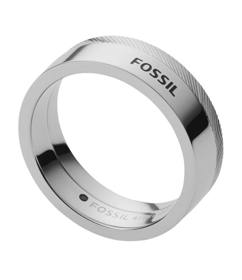 Fossil Elegantní pánský prsten z oceli JF03997040 57 mm - Prsteny Prsteny bez kamínku