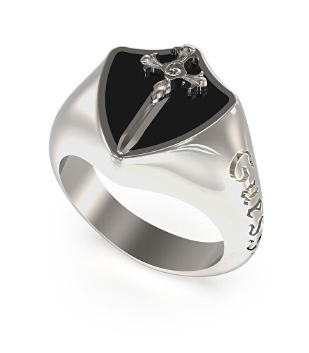 Guess Módní ocelový prsten pro muže South Elemeda JUMR04020JWSTBK 66 mm - Prsteny Prsteny bez kamínku