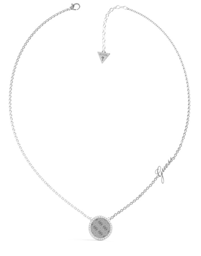 Guess Nadčasový ocelový náhrdelník s krystaly Round Harmony JUBN01155JWRH - Náhrdelníky
