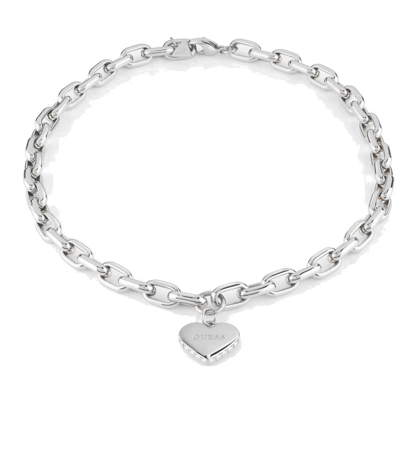 Guess Romantický ocelový náhrdelník Falling In Love JUBN02233JWRHT/U - Náhrdelníky
