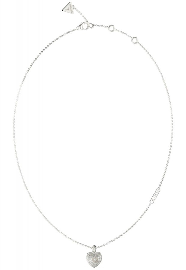 Guess Slušivý ocelový náhrdelník se zirkony Amami JUBN04030JWRHT/U - Náhrdelníky
