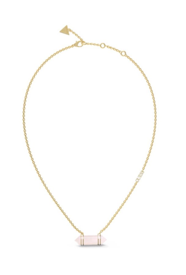 Guess Stylový pozlacený náhrdelník Natural Stones JUBN03118JWYGWHT/U - Náhrdelníky