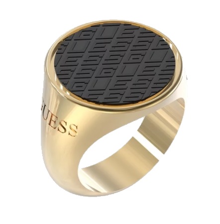 Guess Stylový pozlacený prsten King`s Road JUMR03222JWYGBK 60 mm - Prsteny Prsteny bez kamínku