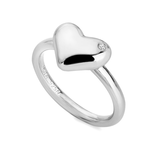 Hot Diamonds Romantický stříbrný prsten s diamantem Desire DR274 50 mm - Prsteny Prsteny s kamínkem
