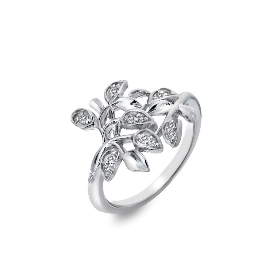 Hot Diamonds Slušivý stříbrný prsten Hot Diamonds Nurture DR233 50 mm - Prsteny Prsteny s kamínkem