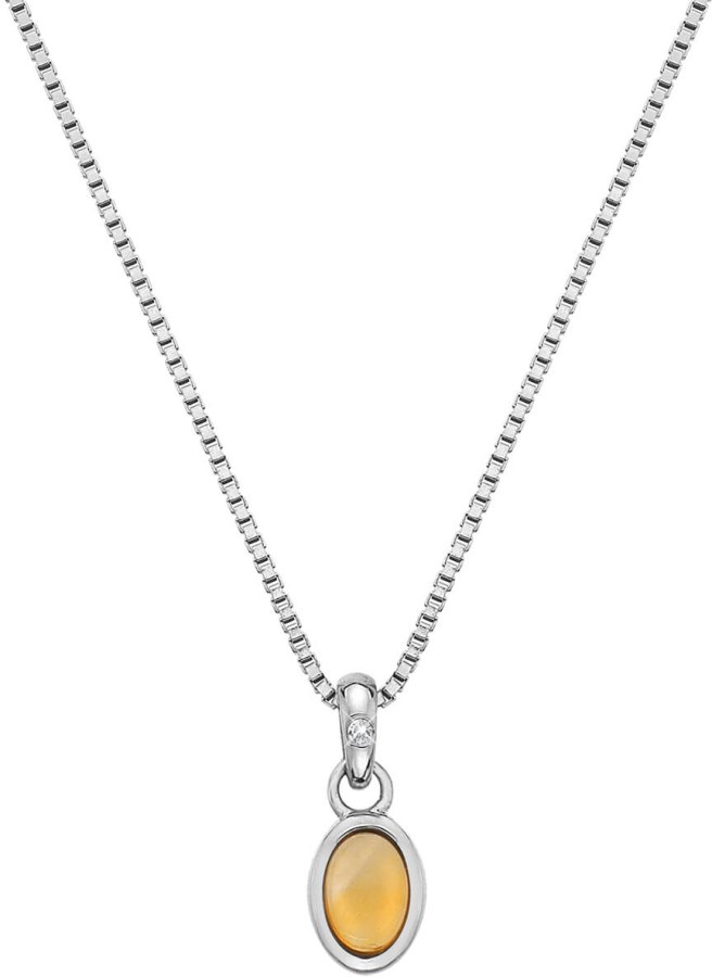 Hot Diamonds Stříbrný náhrdelník pro narozené v listopadu Birthstone DP764 - Náhrdelníky