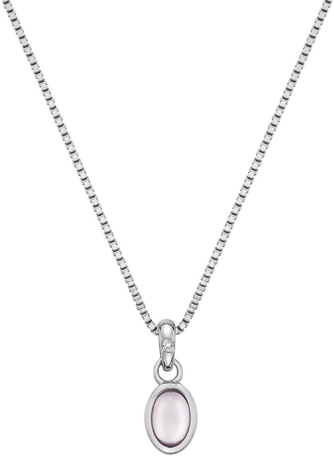 Hot Diamonds Stříbrný náhrdelník pro narozené v říjnu Birthstone DP763 - Náhrdelníky