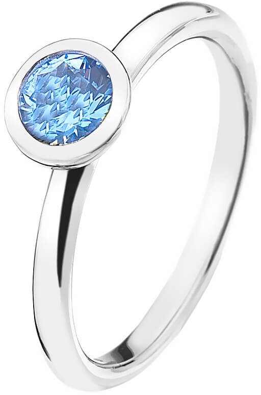Hot Diamonds Stříbrný prsten Emozioni Scintilla Blue Peace ER022 56 mm - Prsteny Prsteny s kamínkem