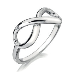 Hot Diamonds Stříbrný prsten Hot Diamonds Infinity DR144 51 mm - Prsteny Prsteny s kamínkem