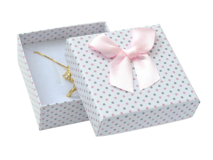 JK Box Puntíkatá krabička na soupravu šperků KK-4/A1/A6 - Dárkové krabičky na šperky Krabičky na šperky Krabičky na šperky - malé