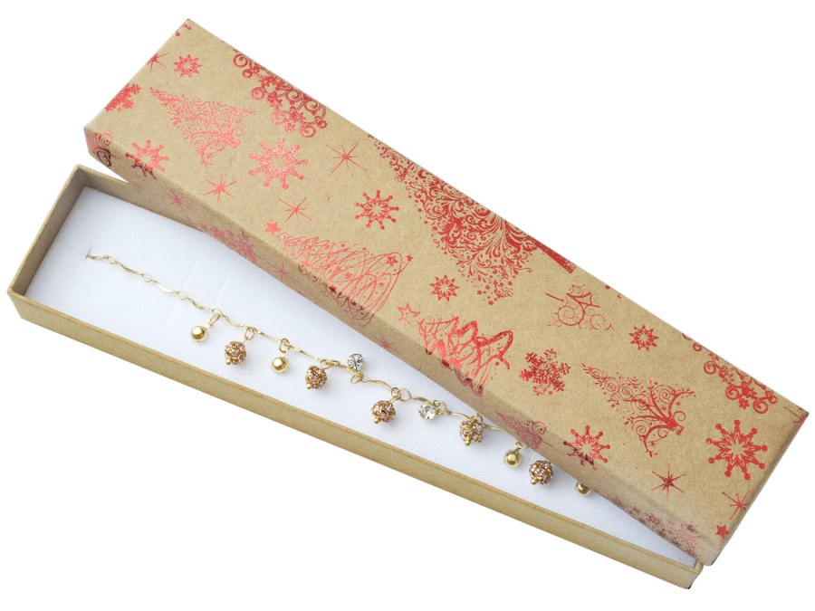 JK Box Vánoční dárková papírová krabička KX-9/A7 - Dárkové krabičky na šperky Krabičky na šperky Krabičky na šperky - velké