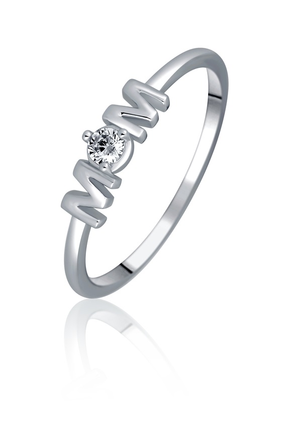 JVD Krásný stříbrný prsten se zirkonem MOM SVLR0984X61BI 54 mm - Prsteny Prsteny s kamínkem