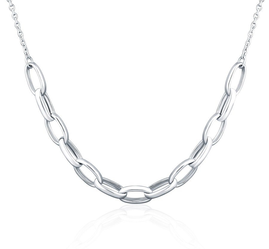 JVD Módní stříbrný náhrdelník SVLN0412X610045 - Náhrdelníky