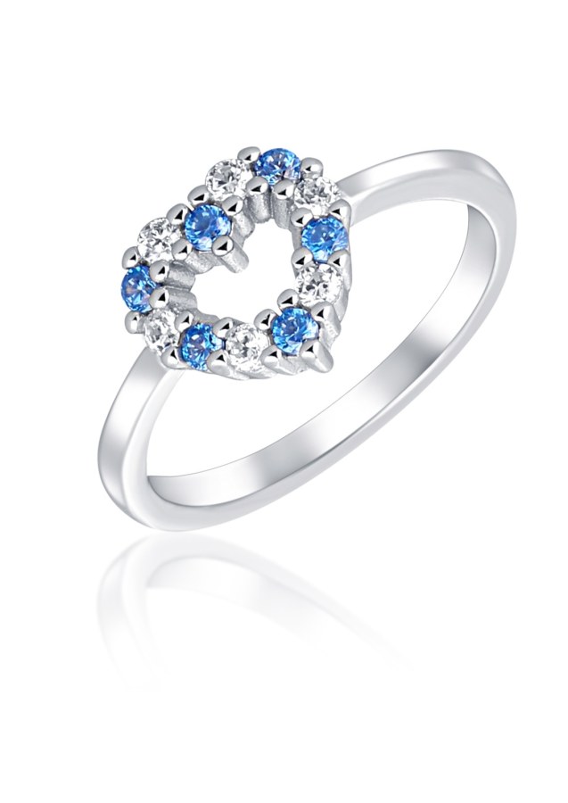 JVD Romantický stříbrný prsten se zirkony SVLR0434SH2BM 52 mm - Prsteny Prsteny s kamínkem