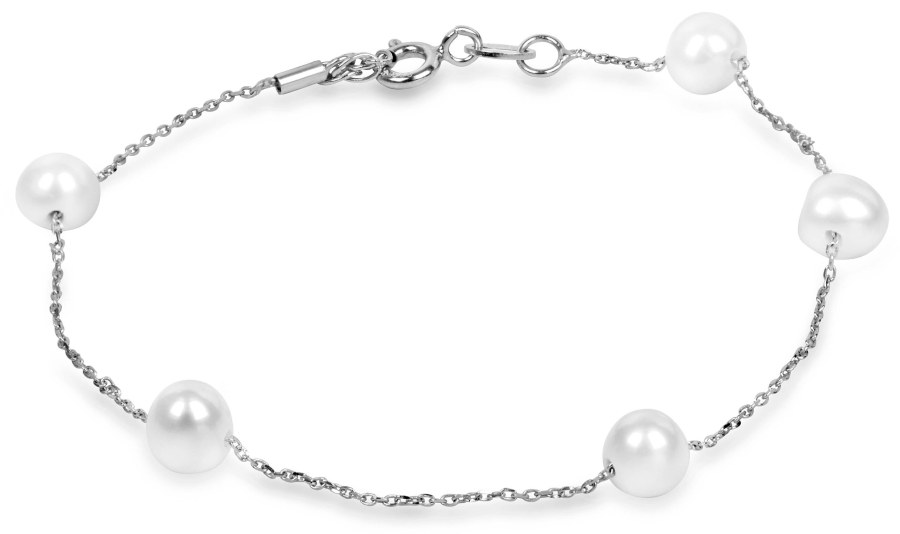 JwL Luxury Pearls Jemný perlový náramek JL0353 - Náramky Řetízkové náramky