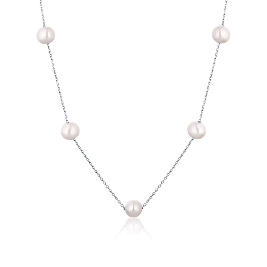 JwL Luxury Pearls Náhrdelník z něžných 5 pravých perel JL0755 - Náhrdelníky