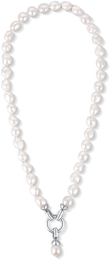JwL Luxury Pearls Náhrdelník z pravých bílých perel JL0559 - Náhrdelníky