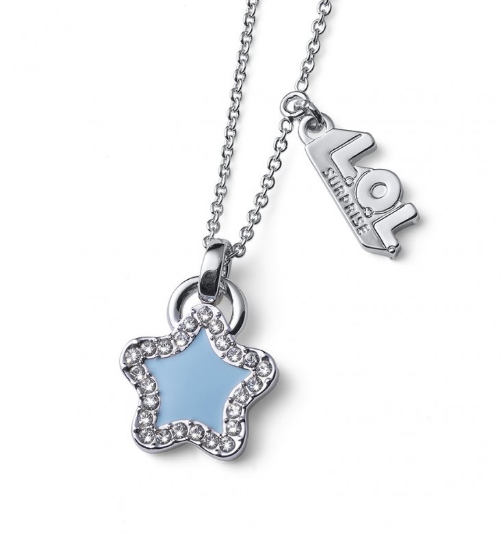 L.O.L. Surprise! Dívčí náhrdelník Hvězdička s krystaly Star L1003BLU - Náhrdelníky