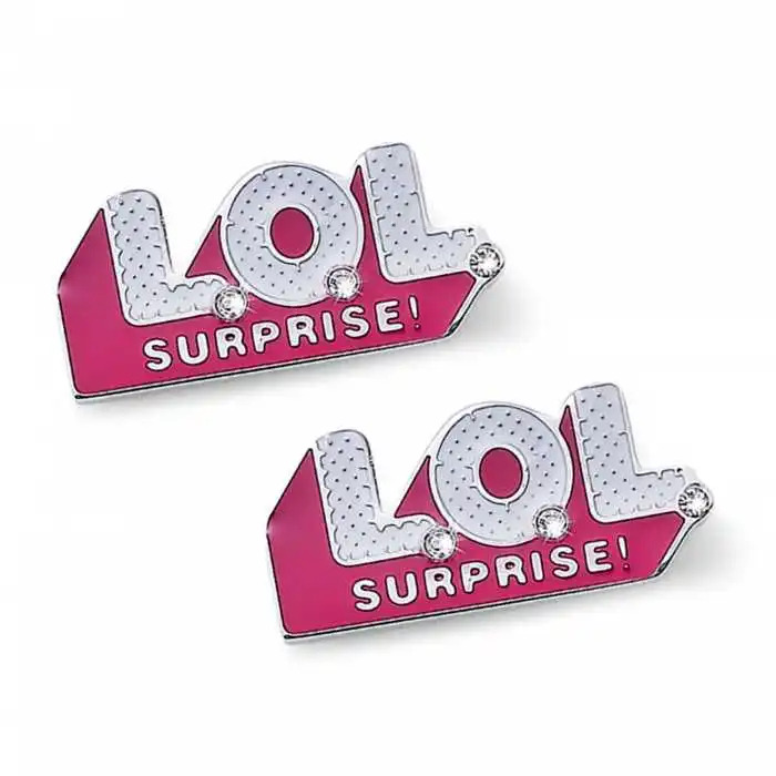 L.O.L. Surprise! Růžové peckové náušnice pro dívky LOL Logo L2012STLOL - Náušnice Pecky