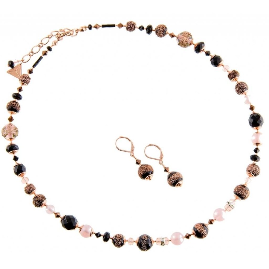 Lampglas Luxusní souprava šperků z perel Lampglas Frozen Berries SET X1 (náhrdelník, náušnice) - Náhrdelníky