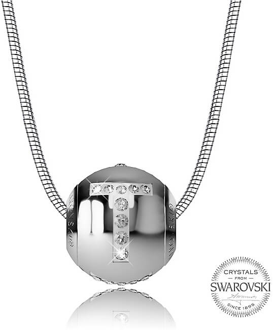 Levien Ocelový náhrdelník písmeno T CLET-T - Náhrdelníky