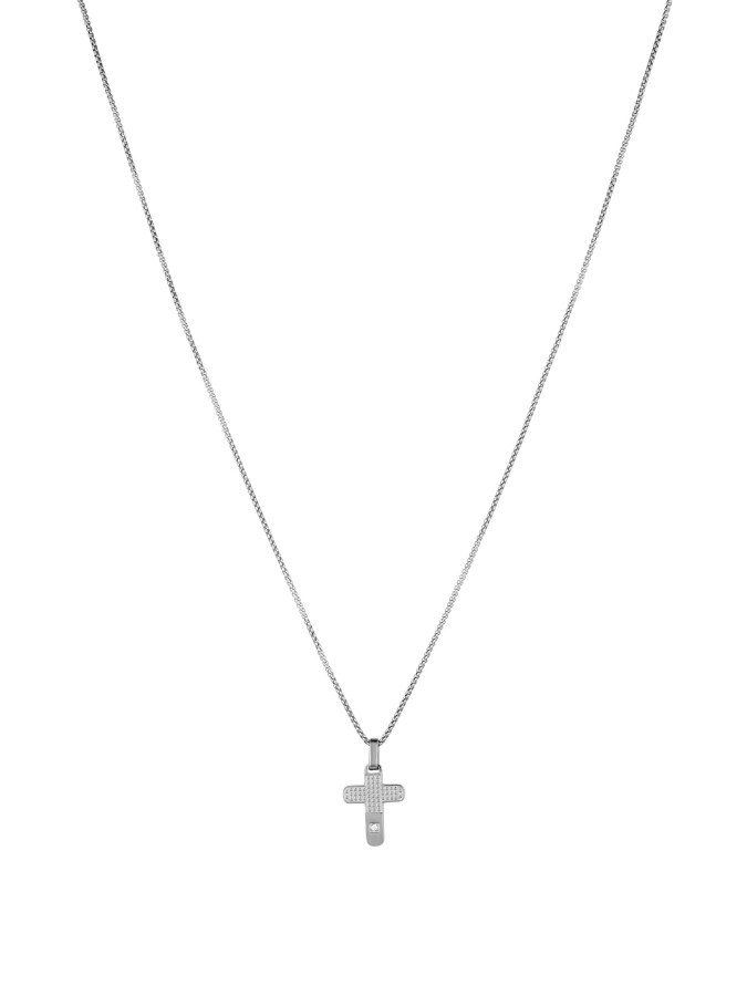 Liu Jo Krásný ocelový náhrdelník s křížkem MLJ335