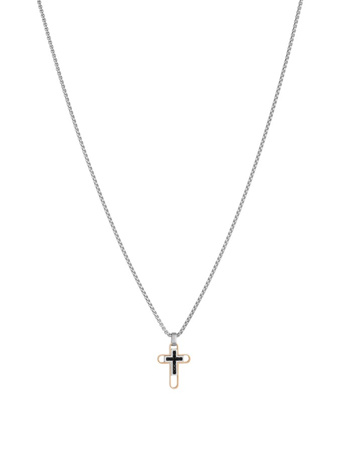 Liu Jo Nadčasový pánský náhrdelník Křížek MLJ333 - Náhrdelníky