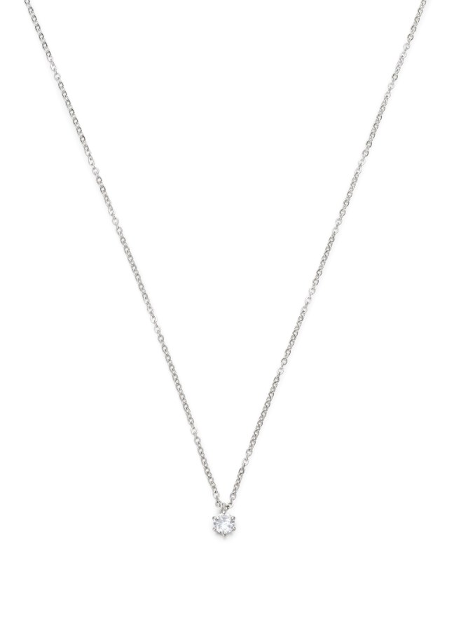 Liu Jo Ocelový náhrdelník s kubickým zirkonem Essential LJ2142