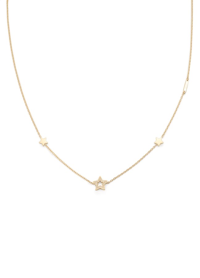 Liu Jo Slušivý pozlacený náhrdelník s hvězdami Essential LJ2189 - Náhrdelníky