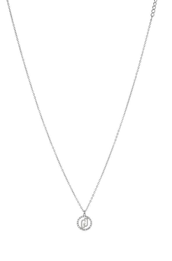Liu Jo Třpytivý ocelový náhrdelník s krystaly LJ1577