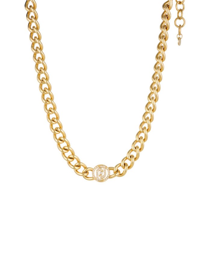 Liu Jo Výrazný pozlacený náhrdelník s krystaly Brilliant LJ1620 - Náhrdelníky