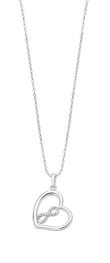 Lotus Silver Něžný stříbrný náhrdelník se srdíčkem LP3309-1/1 - Náhrdelníky