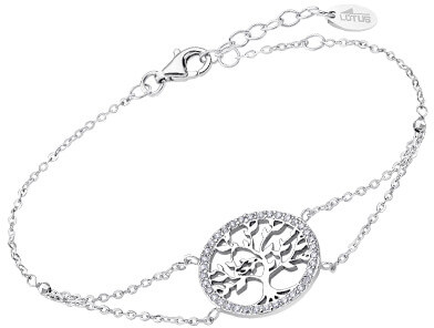 Lotus Silver Něžný stříbrný náramek Strom života s čirými zirkony LP1746-2/1 - Náramky Náramky se symboly