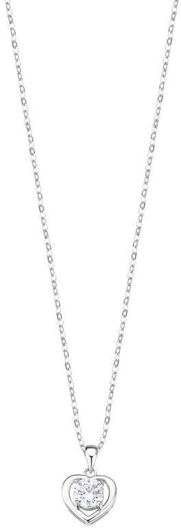 Lotus Silver Romantický stříbrný náhrdelník se srdíčkem LP3092-1/1 (řetízek, přívěsek) - Náhrdelníky