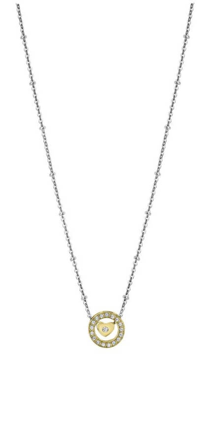 Lotus Style Ocelový bicolor náhrdelník se zirkony Urban Woman LS2125-1/2 - Náhrdelníky