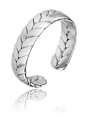 Marc Malone Otevřený ocelový prsten Oaklynn Silver Ring MCJ.R1023 - Prsteny Otevřené prsteny