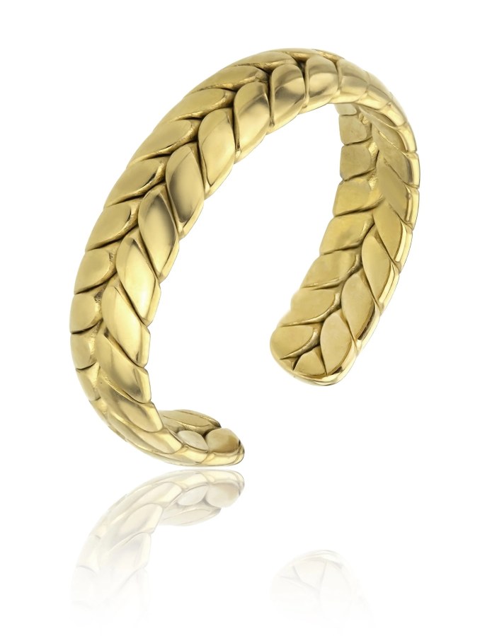Marc Malone Otevřený pozlacený prsten Oaklynn Gold Ring MCJ.R1024 - Prsteny Otevřené prsteny