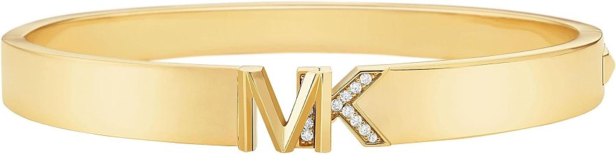 Michael Kors Luxusní pozlacený náramek s kubickými zirkony MKJ7966710-M - Náramky Pevné náramky