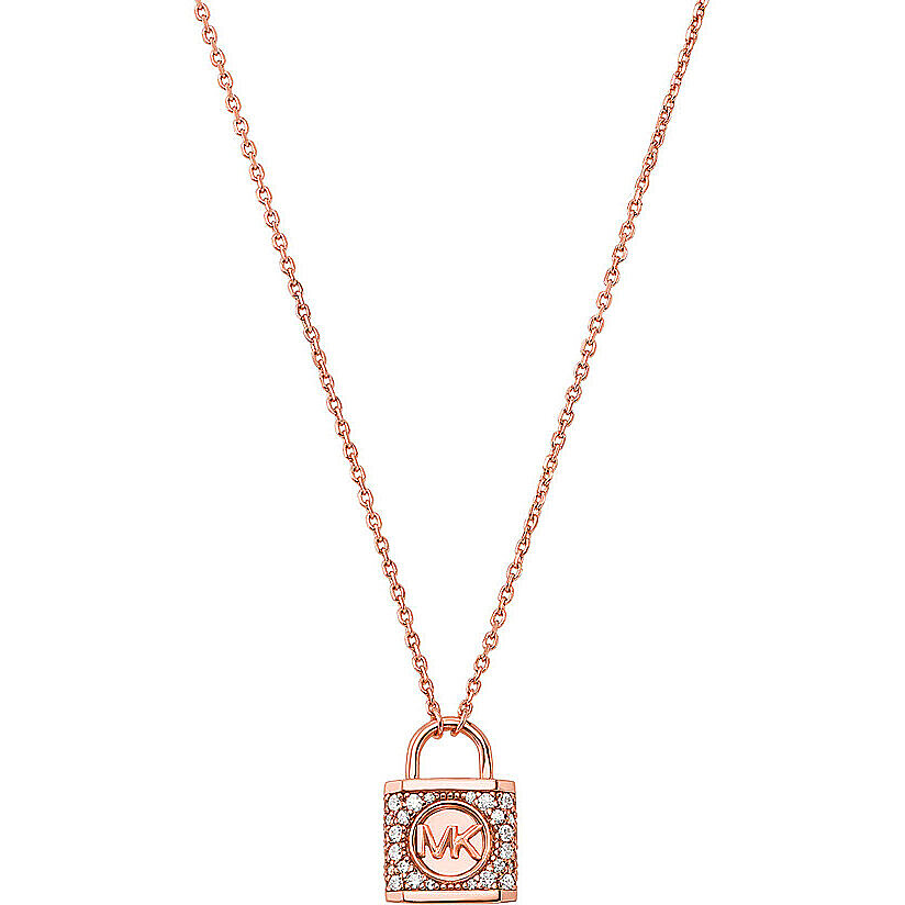 Michael Kors Originální bronzový náhrdelník se zirkony Kors MK MKC1629AN791 (řetízek, přívěsek) - Náhrdelníky