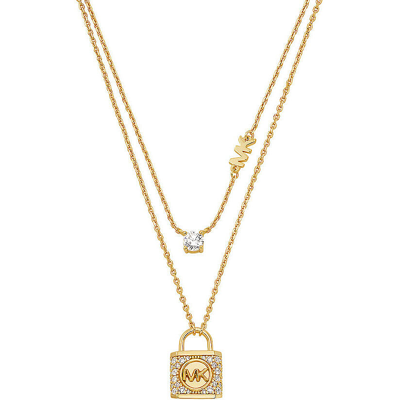 Michael Kors Originální dvojitý pozlacený náhrdelník Kors MK MKC1630AN710 - Náhrdelníky