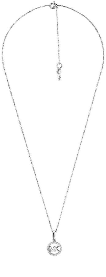 Michael Kors Stříbrný náhrdelník s třpytivým přívěskem MKC1108AN040 (řetízek, přívěsek) - Náhrdelníky