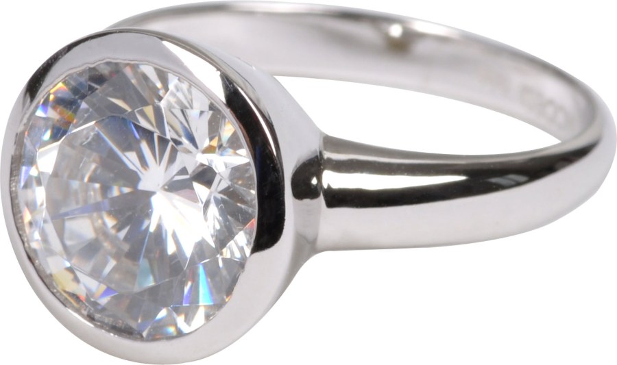Modesi Půvabný stříbrný prsten QJRY4034L 54 mm - Prsteny Prsteny s kamínkem