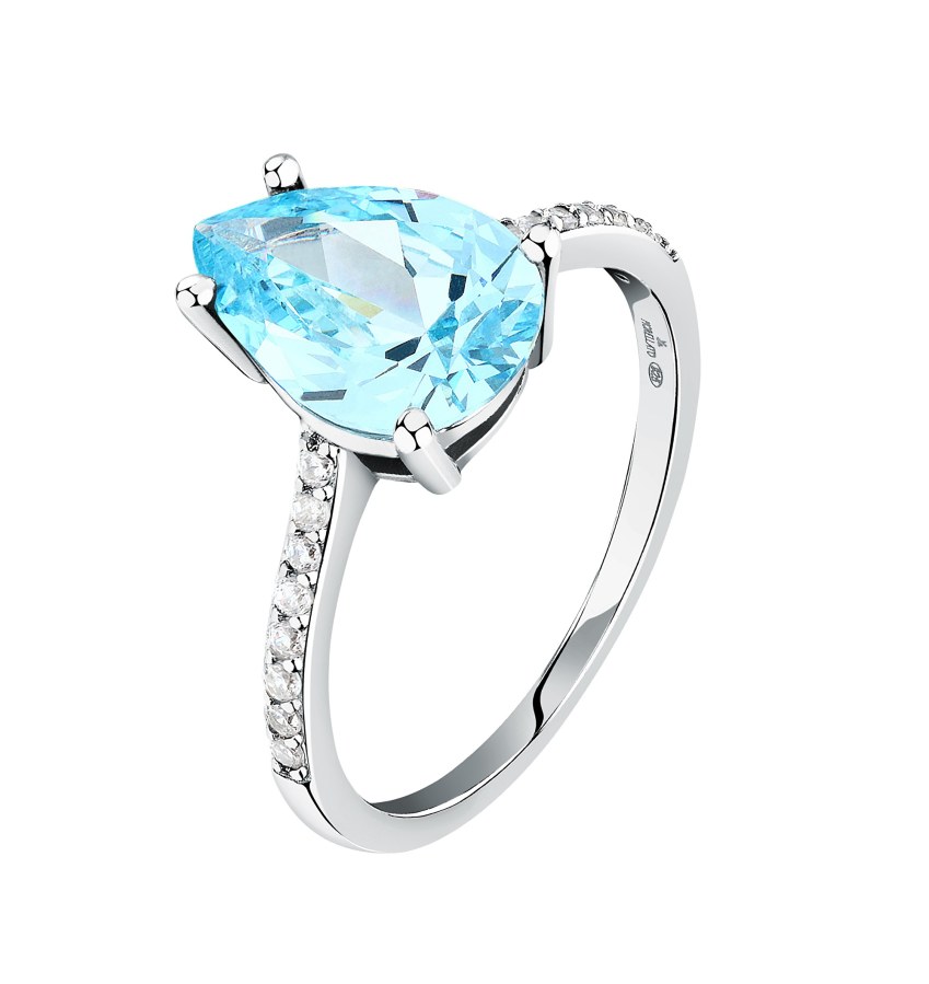 Morellato Nadčasový stříbrný prsten se zirkony Tesori SAIW2050 54 mm - Prsteny Prsteny s kamínkem